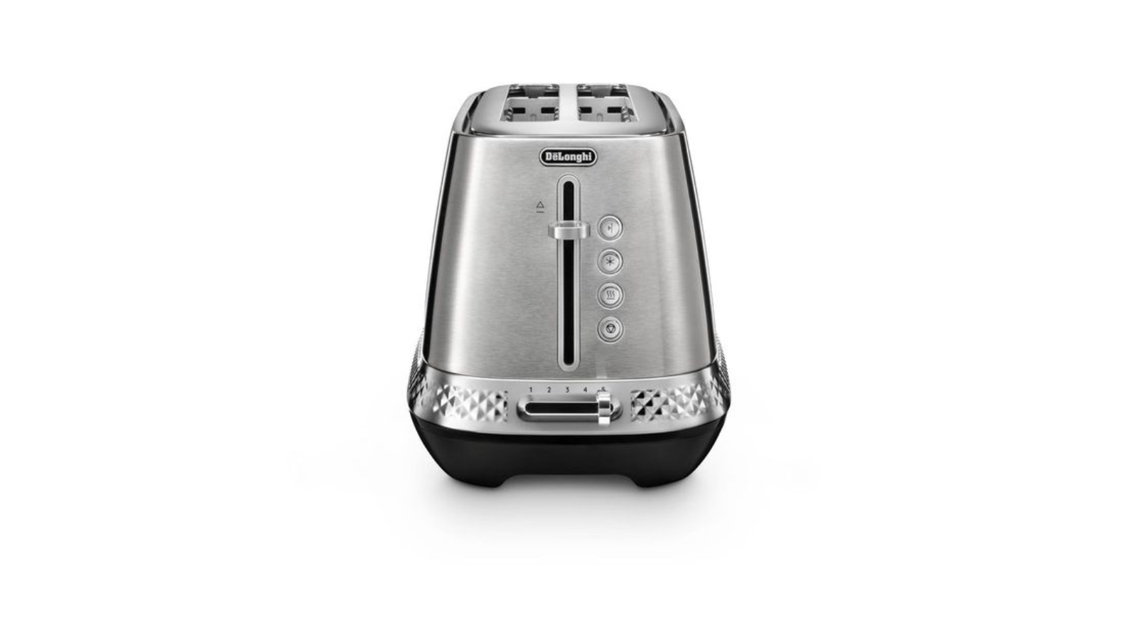 DeLonghi Diadema Long Slot Toaster - Silver