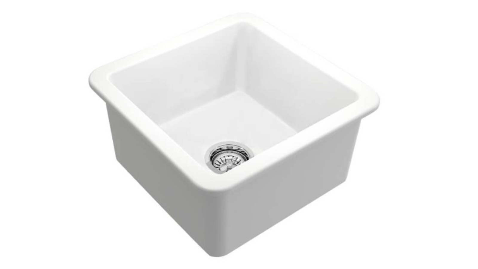 Turner Hastings Cuisine 46 x 46 Inset/Undermount Fine Fireclay Sink - Matte White 