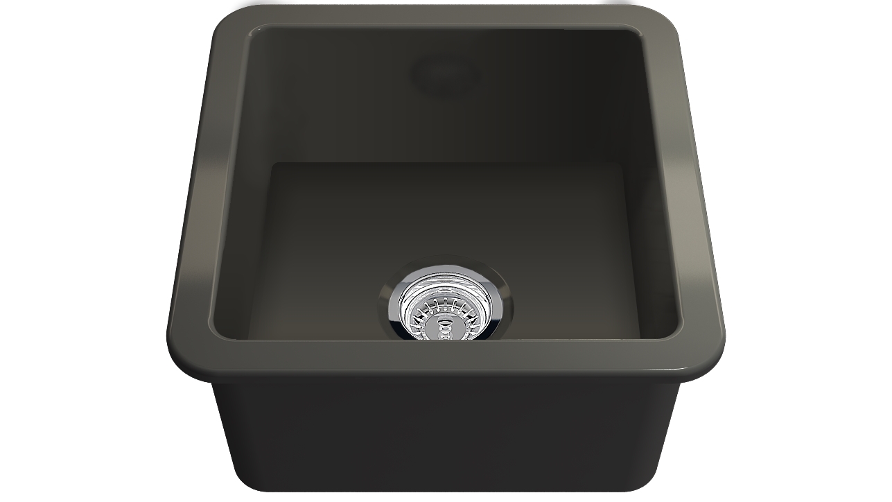 Turner Hastings Cuisine 46x46 Fine Fireclay Sink - Matte Black
