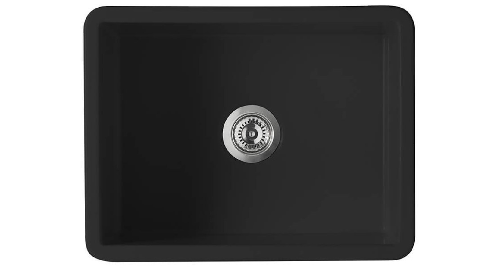 Turner Hastings Cuisine Inset/Undermount Fine Fireclay Sink with Overflow - Matte Black