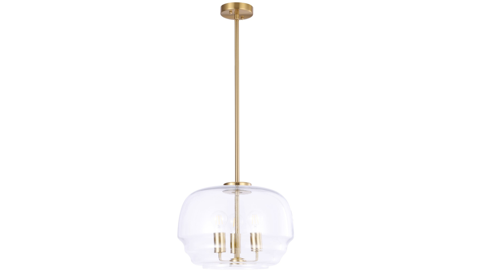 CLA Lighting Clear Wine Glass Shape Glass Shade Interior Pendant Light