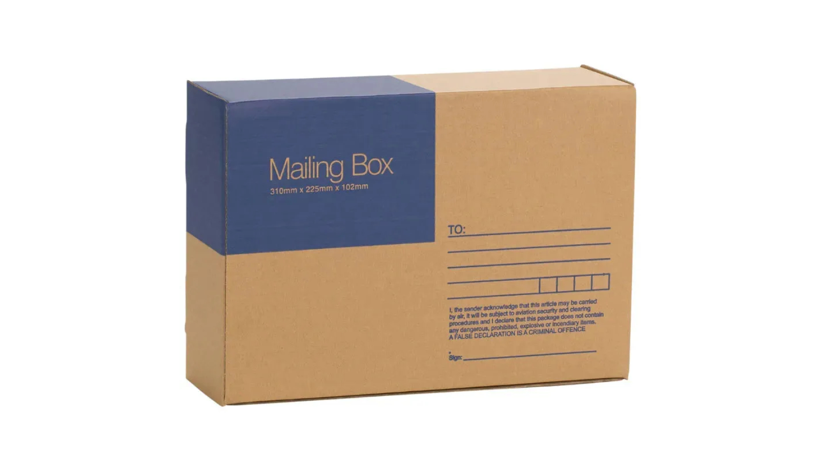 Cumberland Brown 31 x 22.5 x 10.2cm Professional Shipping Box - Pack of 25