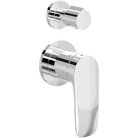 Linsol Curva Two Plate Divertor Mixer - Chrome