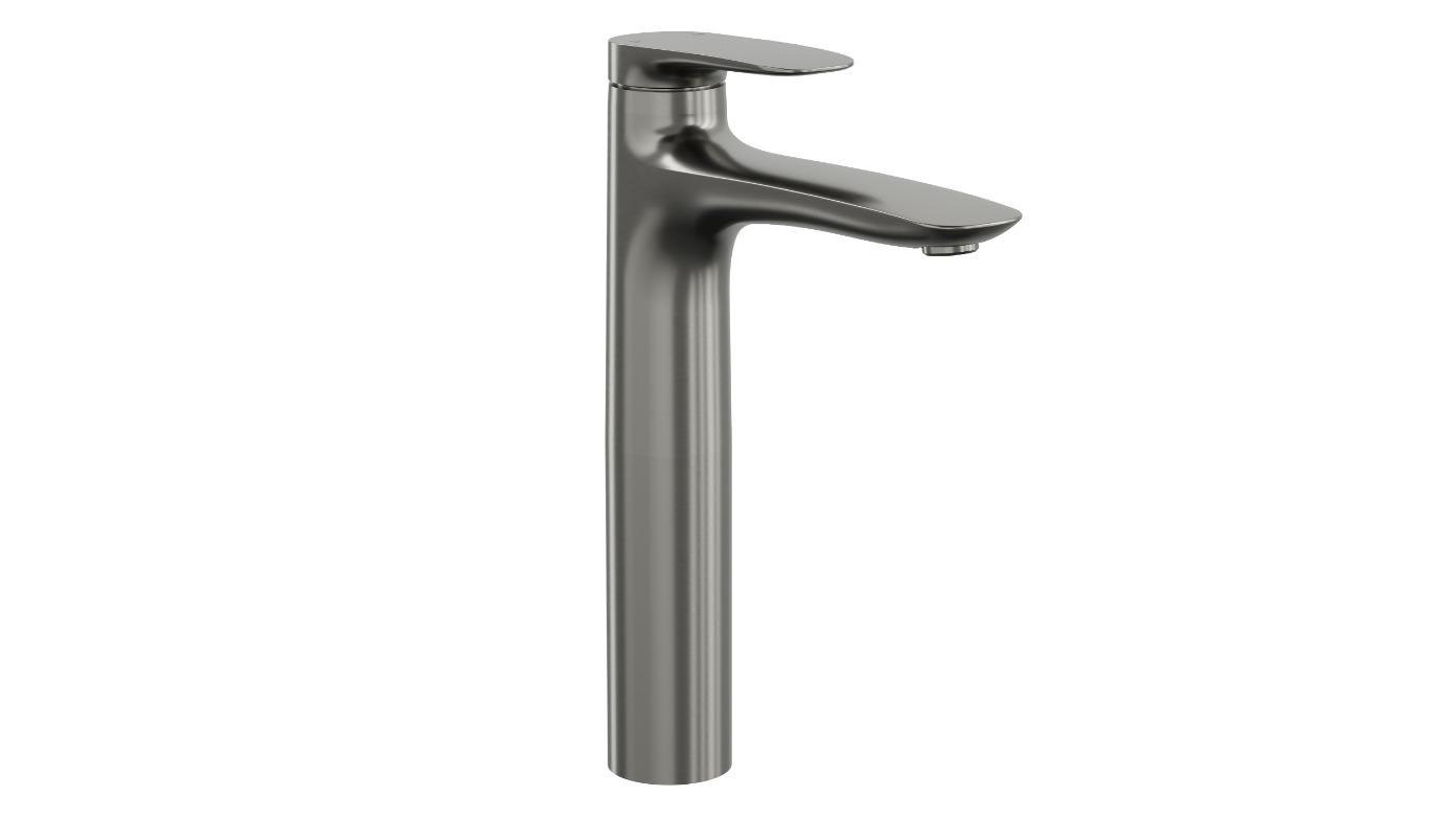 Linsol Curva Tall Basin Mixer - Gunmetal