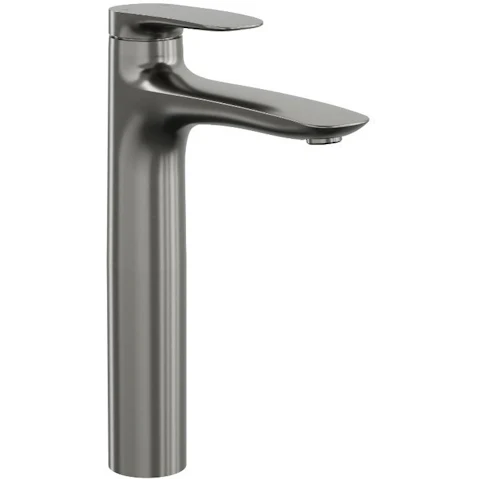 Linsol Curva Tall Basin Mixer - Gunmetal