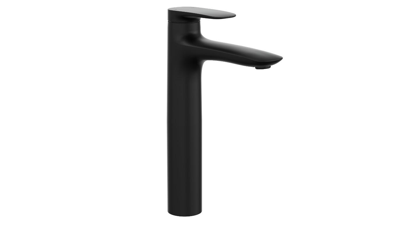 Linsol Curva Tall Basin Mixer - Matte Black