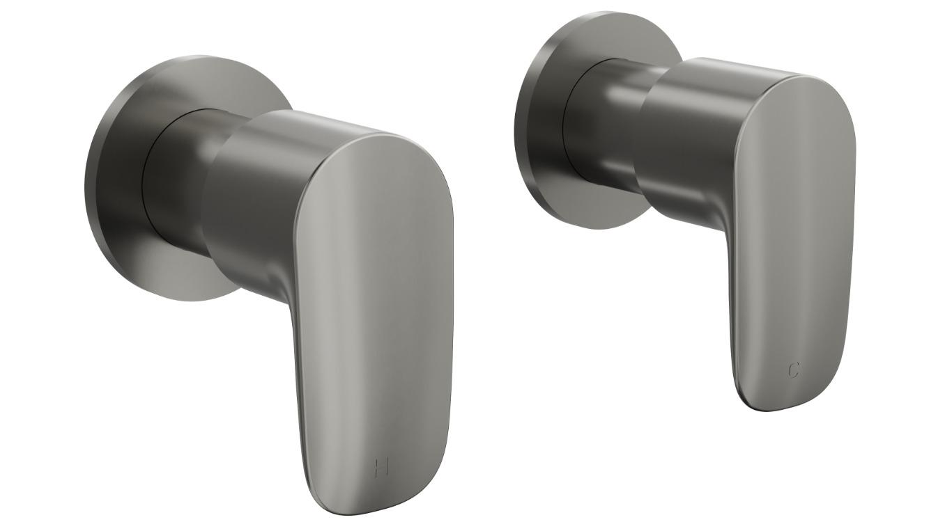 Linsol Curva Wall Top Assemblies - Gunmetal