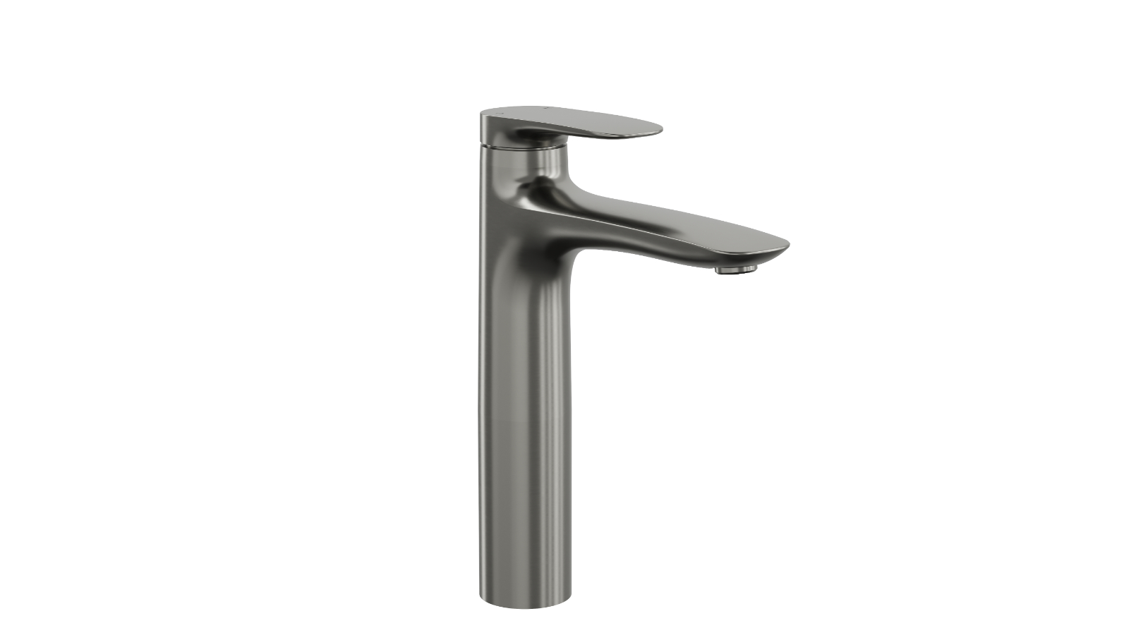 Linsol Curva Mid Height Basin Mixer - Gunmetal