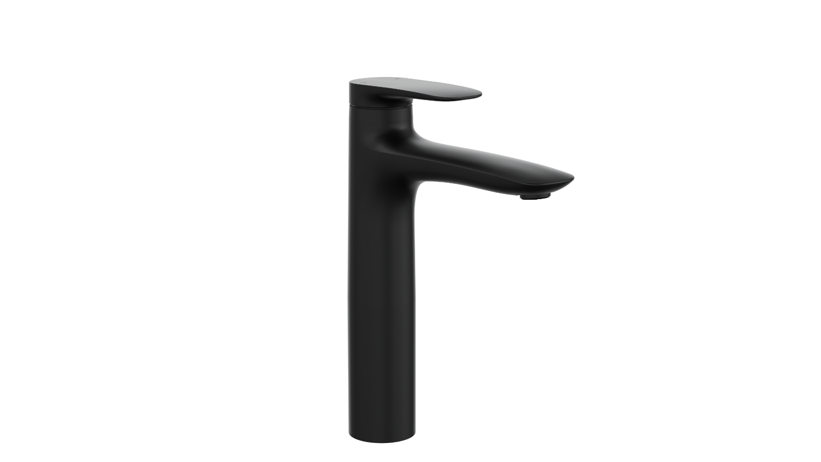 Linsol Curva Mid Height Basin Mixer - Matte Black