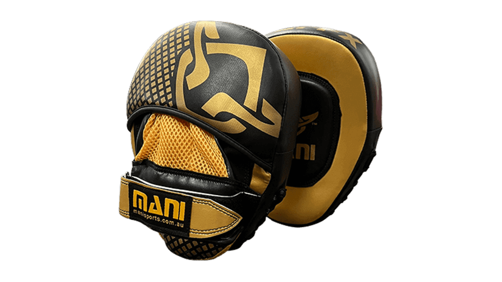 Mani Sports Tuffx Curved Focus Pad - Black/Gold