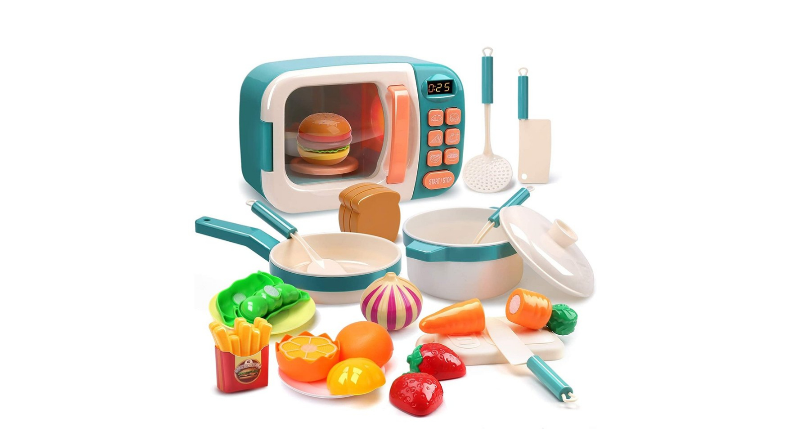 Cute Stone Kids Pretend Kitchen Play Set Toy