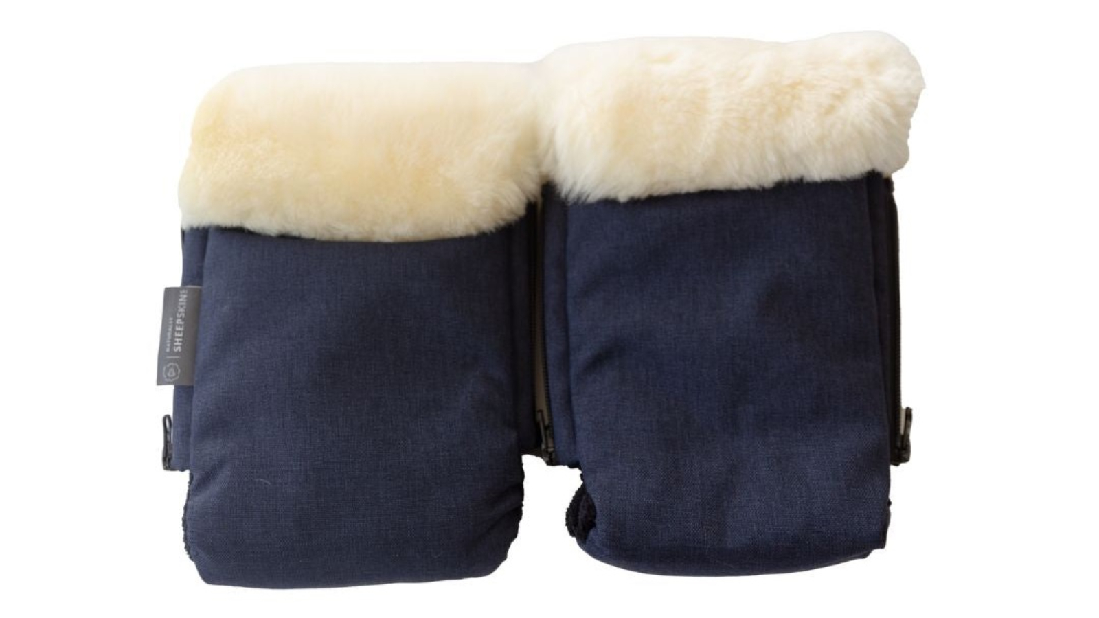 Naturally Sheepskins Navy Handmitts