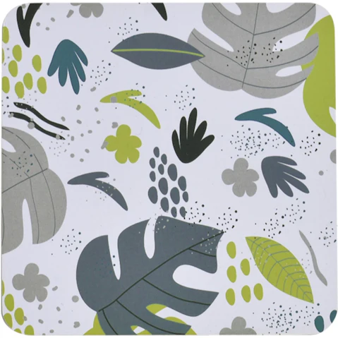 Clevinger Set of 4 MDF Monstera Coaster