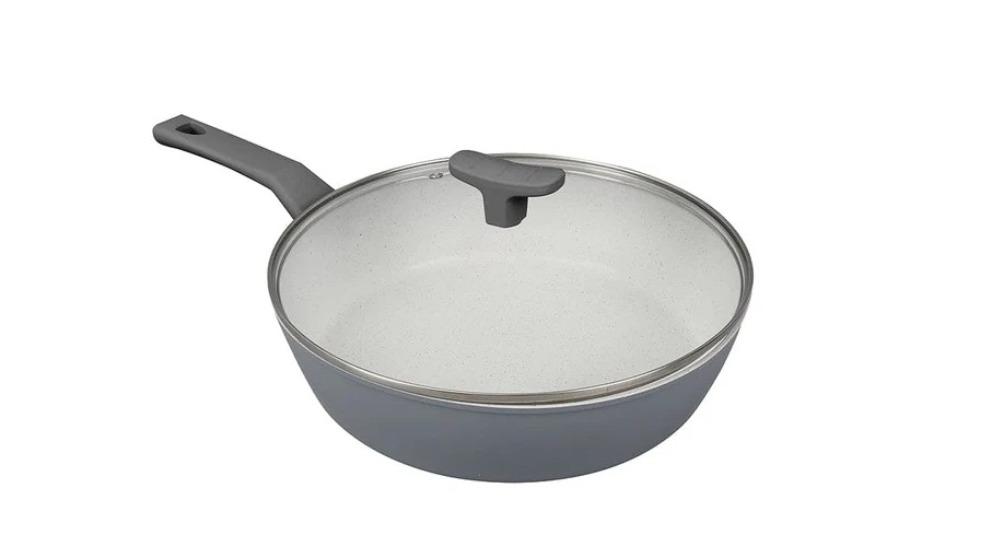 Clevinger Premium Non-Stick Saute Pan with Glass Lid - 28cm