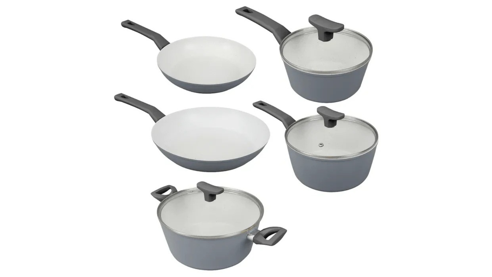 Clevinger Set of 8 Essential Non-Stick Cookware
