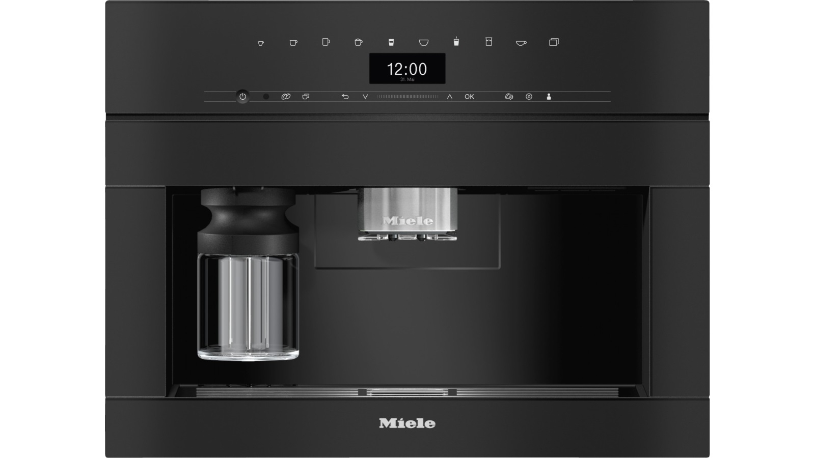 Miele CVA 7440 Vitroline Builtin Coffee Machine Obsidian Black