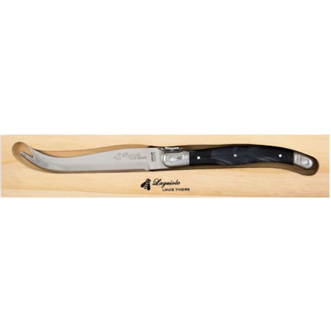 Laguiole by Louis Thiers Cheese Knife Set - Marble Black