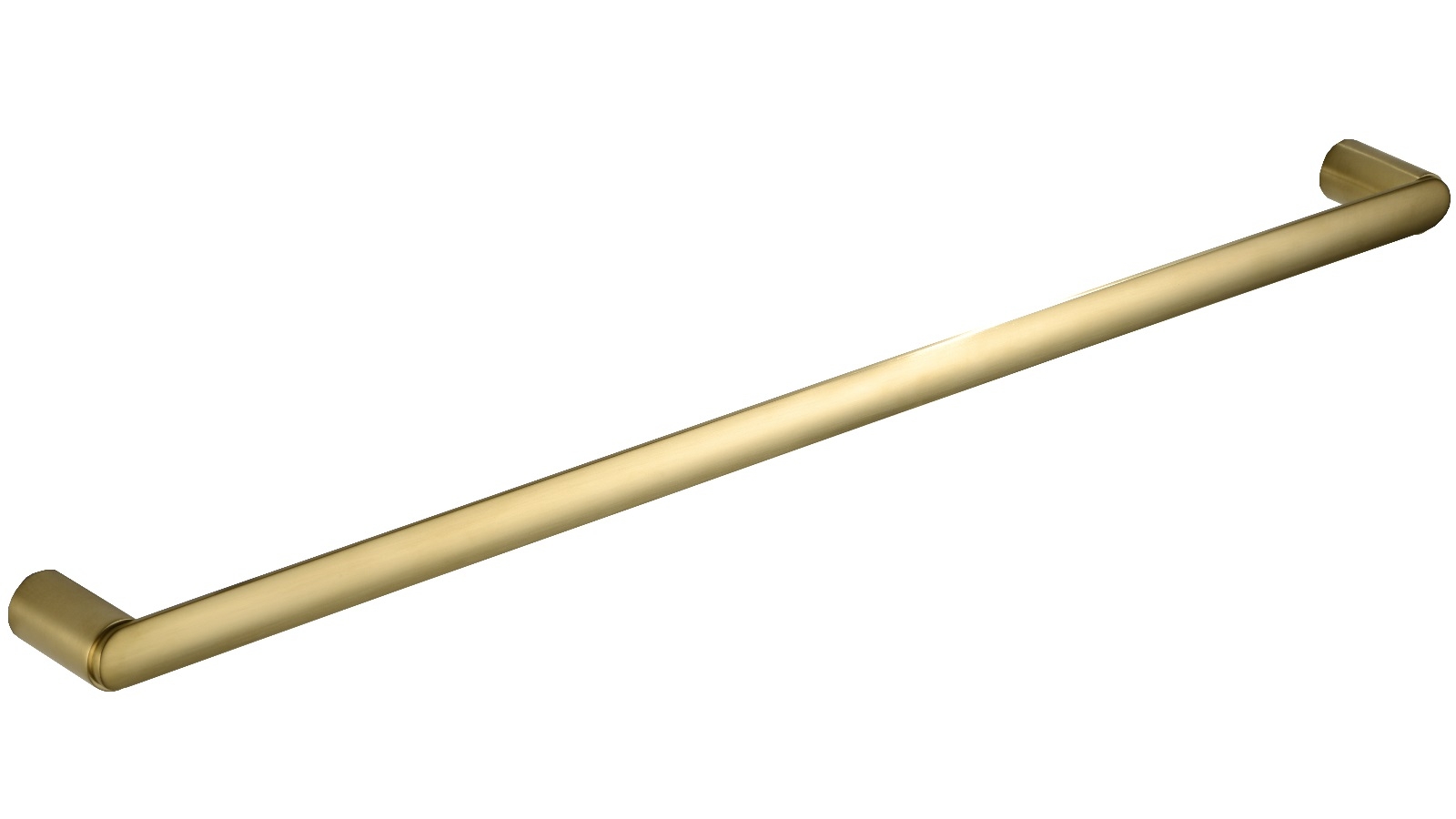 PLD Cove 800mm Single Towel Rail - Brushed Brass