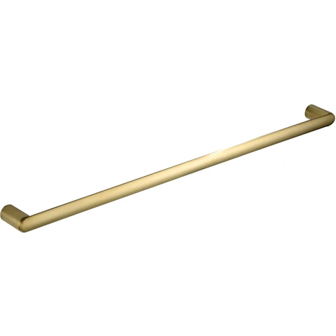 PLD Cove 800mm Single Towel Rail - Brushed Brass