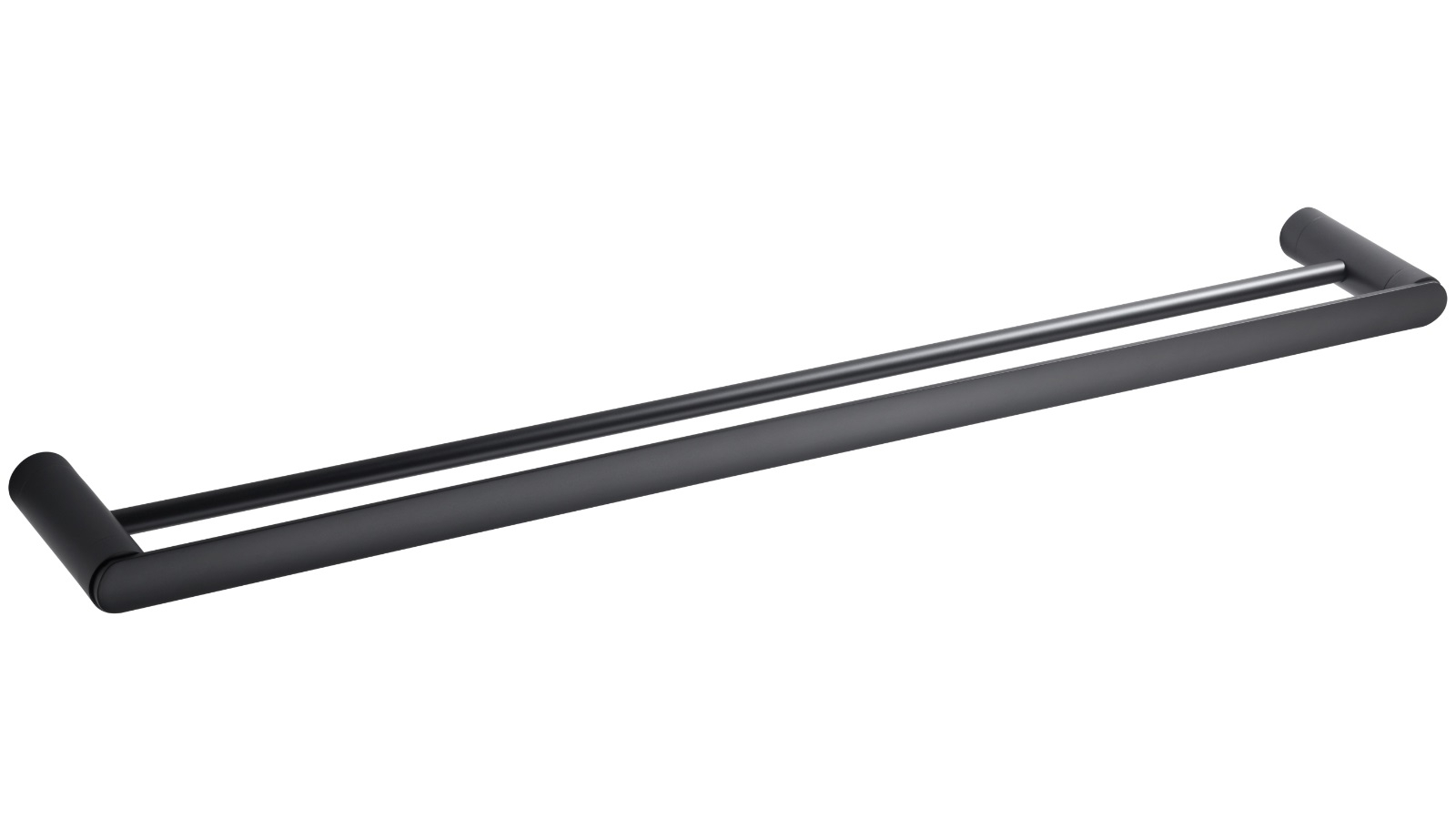 PLD Cove 800 Double Towel Rail - Matte Black