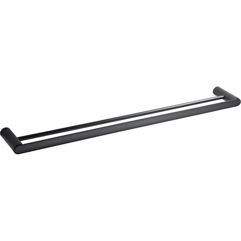 PLD Cove 800 Double Towel Rail - Matte Black
