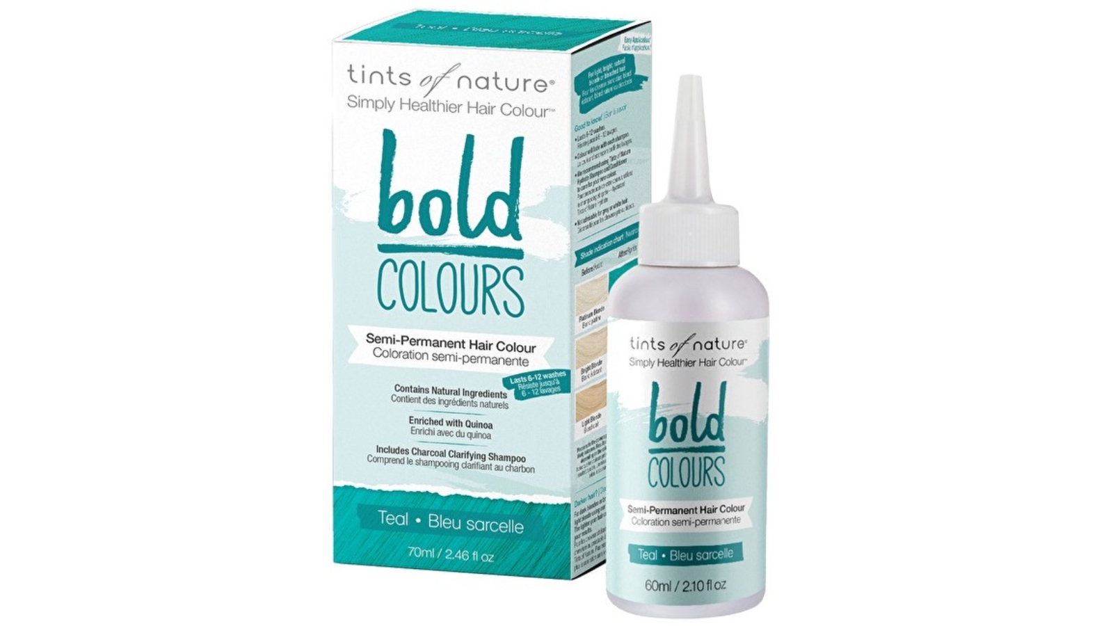 Tints of Nature Bold Colours Semi-Permanent Hair Colour - Teal | Harvey ...
