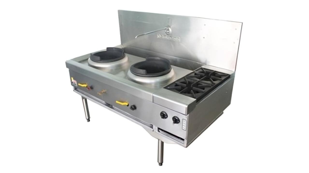 Goldstein CWA2B2 2 Wok Dual Ring Gas Burner - 35.6cm