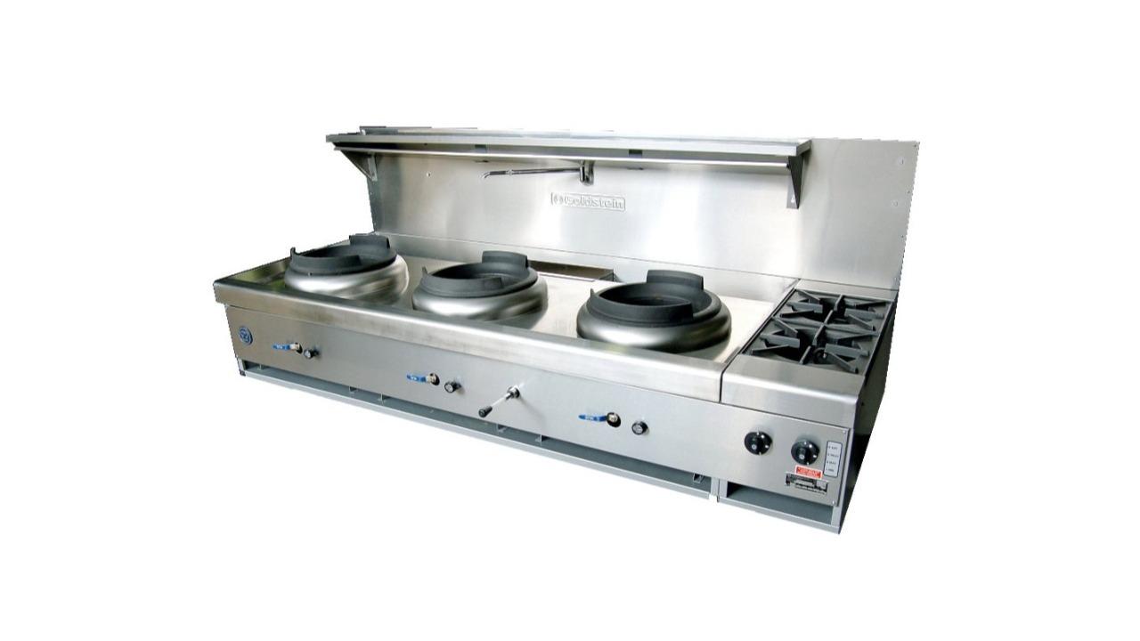 Goldstein CWA3B2 3 Wok Dual Ring Gas Burner - 35.6cm