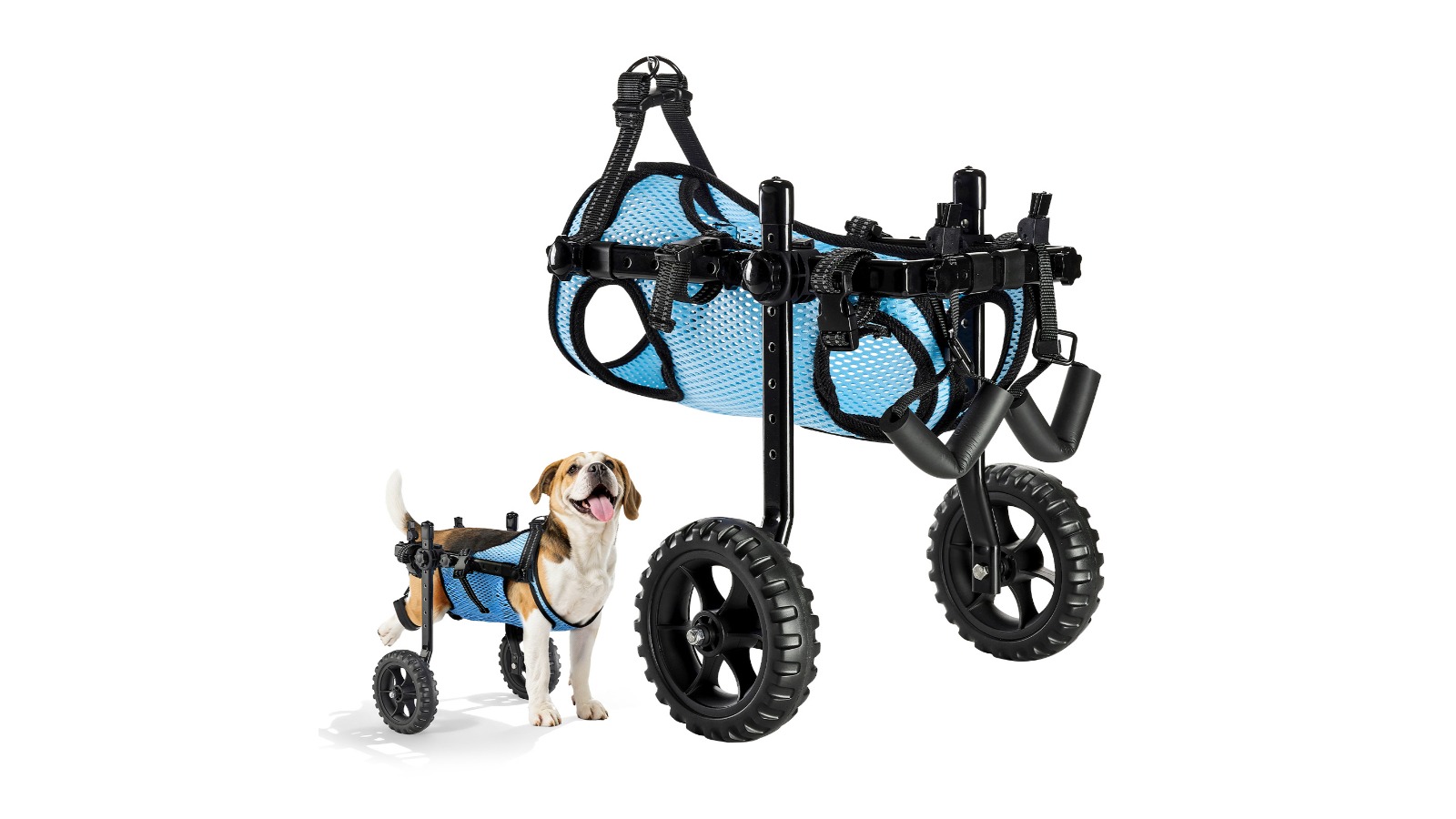 Vevor Adjustable Dog Wheelchair for Back Leg - Small