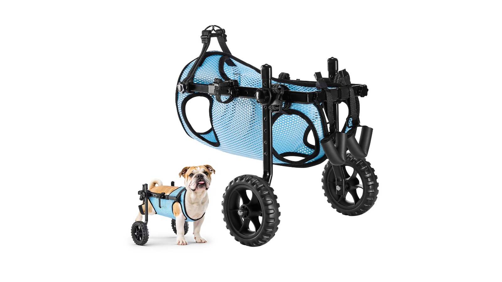 Vevor Adjustable Dog Wheelchair for Back Leg - Medium