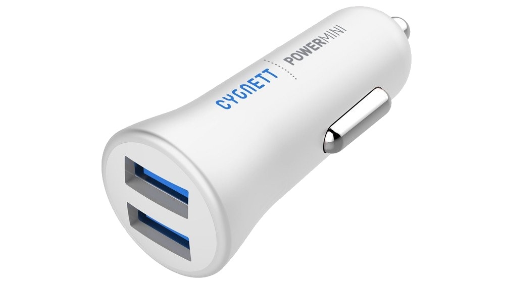 Cygnett Power Mini 2.4 Dual USB Car Charger - White