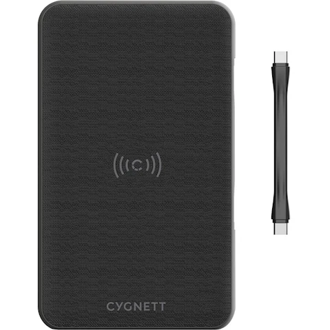 Cygnett ChargeUp Edge+ 27000mAh Wireless Power Bank - Black