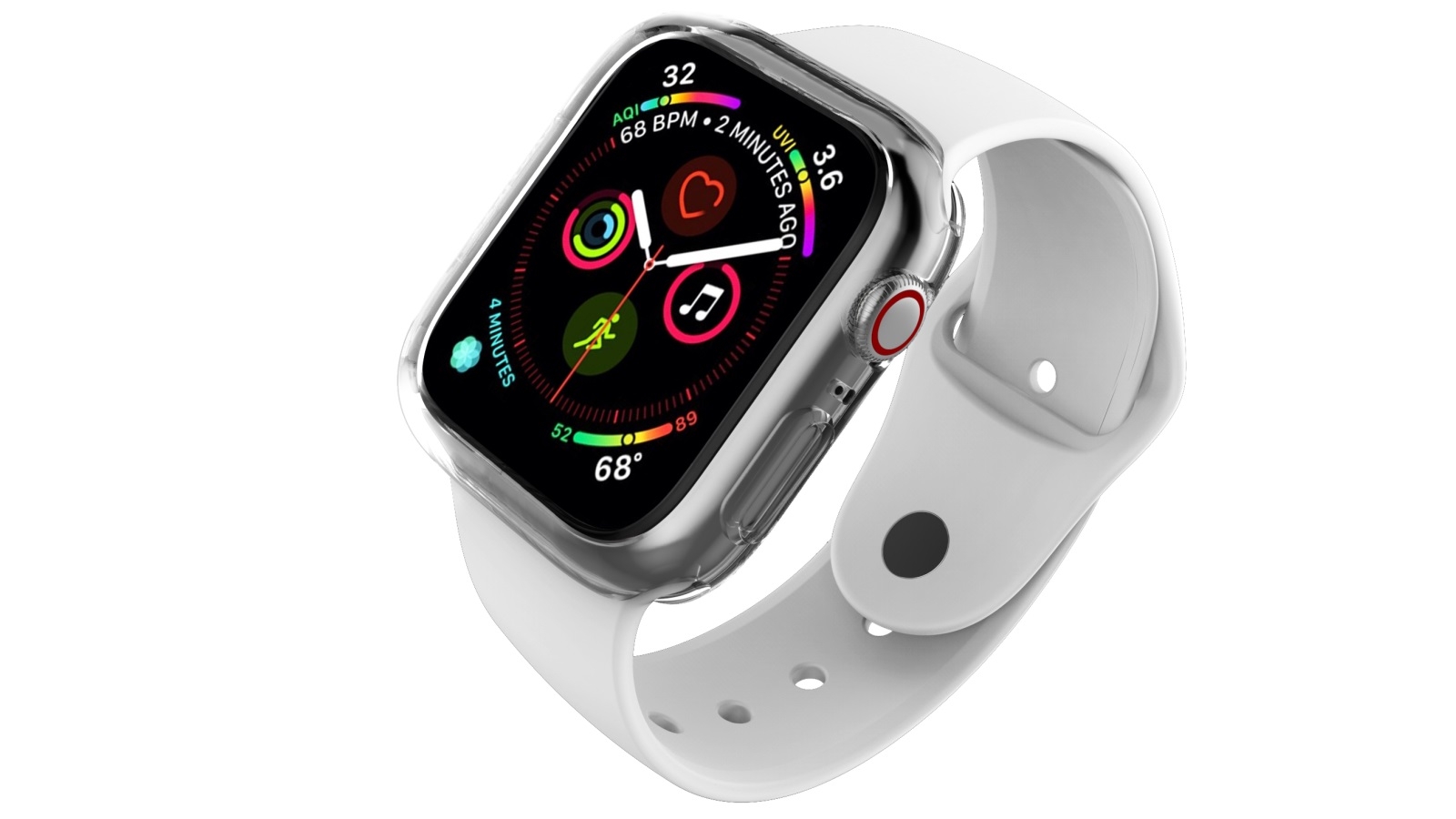 Cygnett AeroFlex TPU Frame for Apple Watch Series 7 41mm - Clear