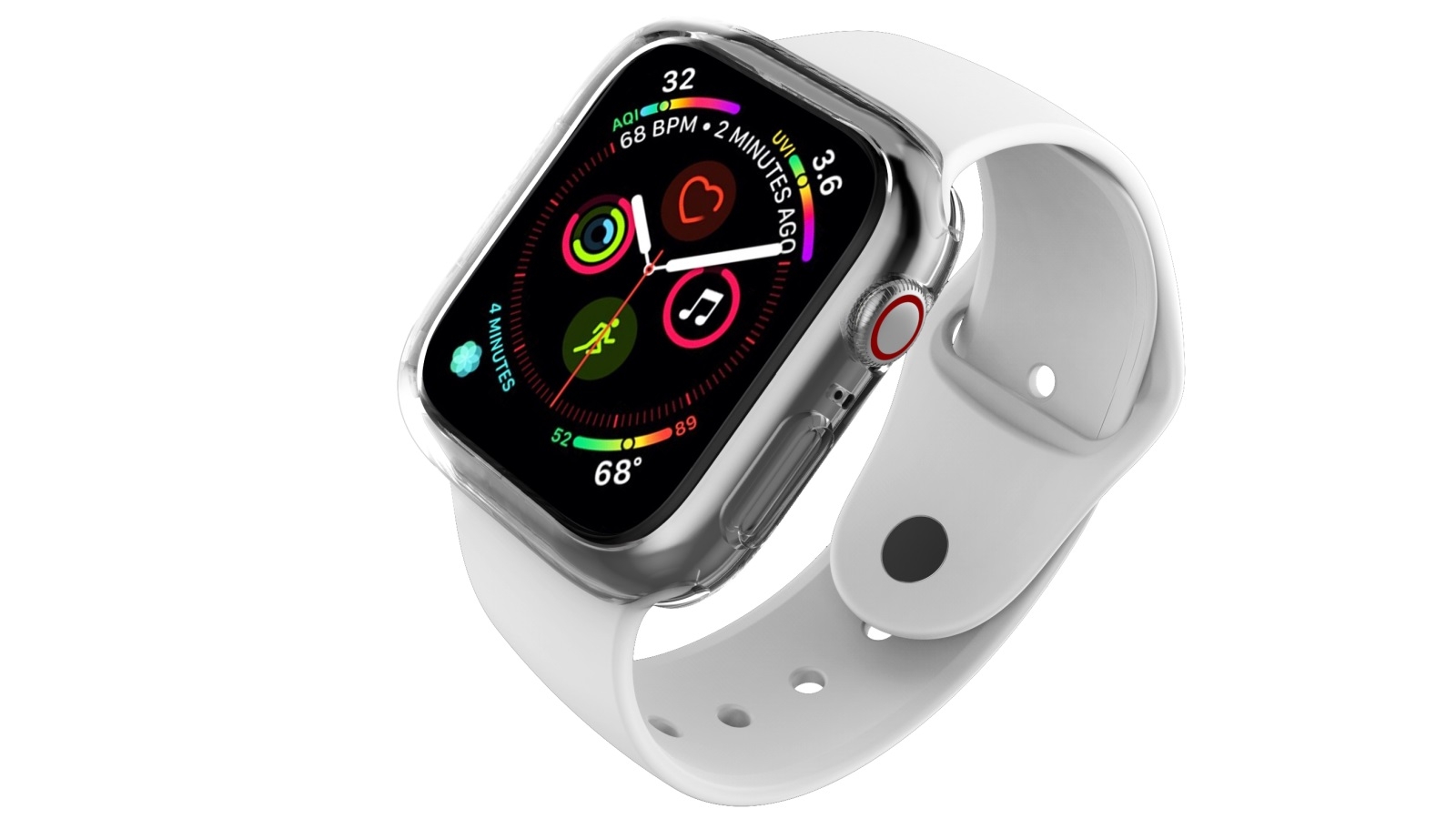 Cygnett AeroFlex TPU Frame for Apple Watch Series 7 45mm - Clear