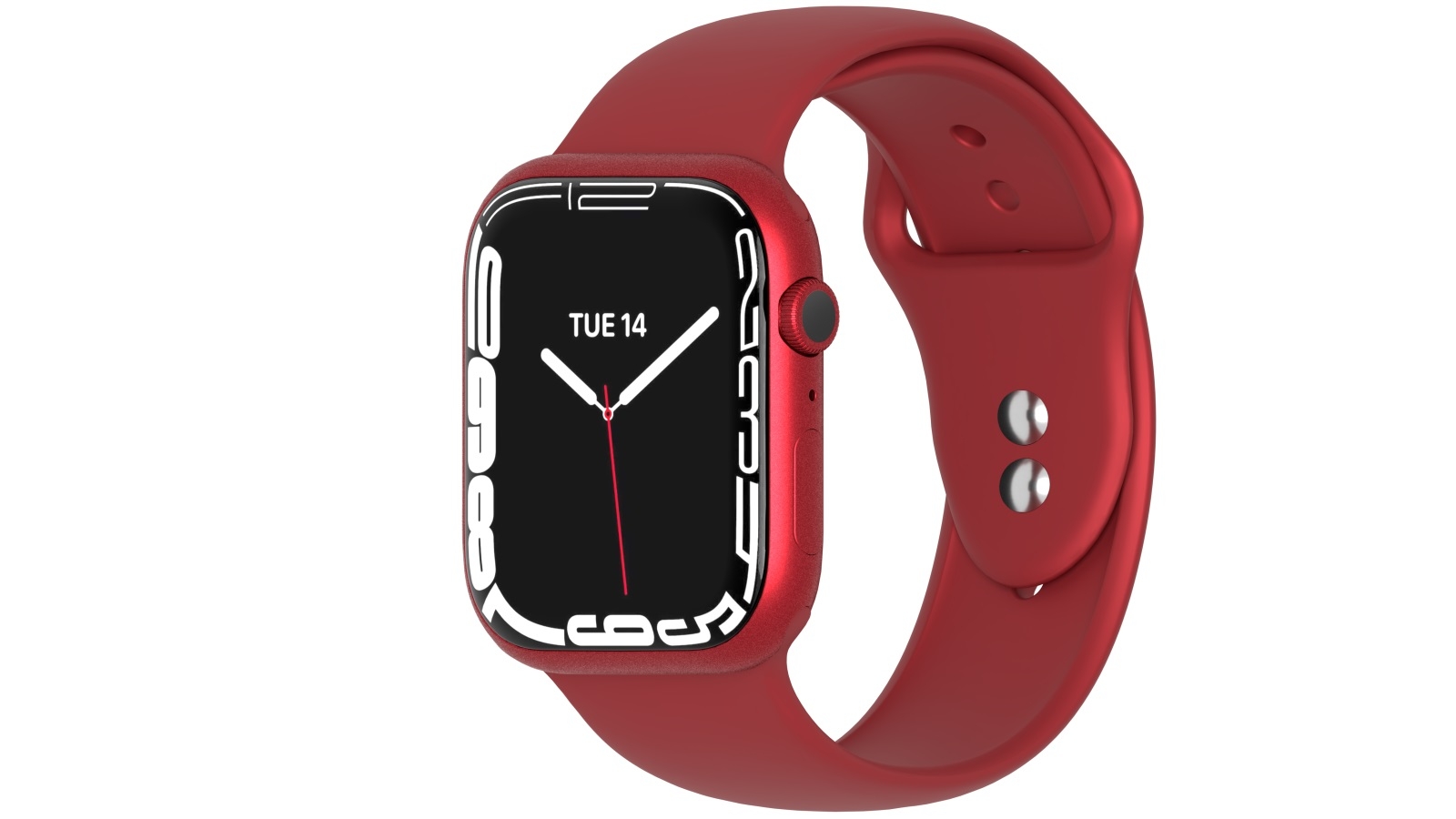 Cygnett FlexBand Silicone Band for Apple Watch 3/4/5/6/7/SE 42mm/44mm/45mm - Red