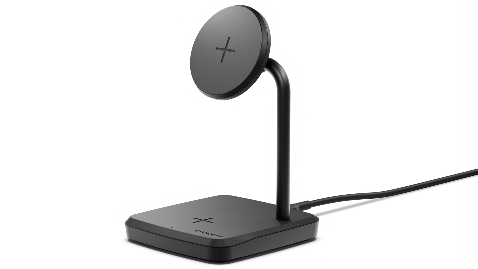 Cygnett ChargeBase 2-in-1 Magnetic Wireless Charger - Black