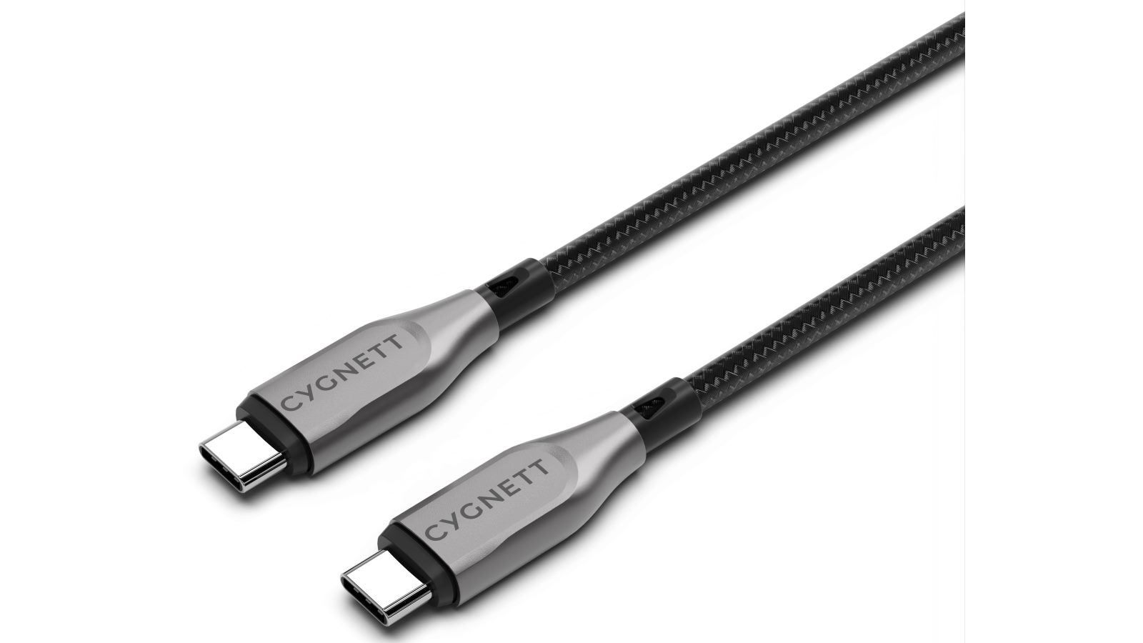 Cygnett Armoured 50cm USB-C to USB-C Cable - Black