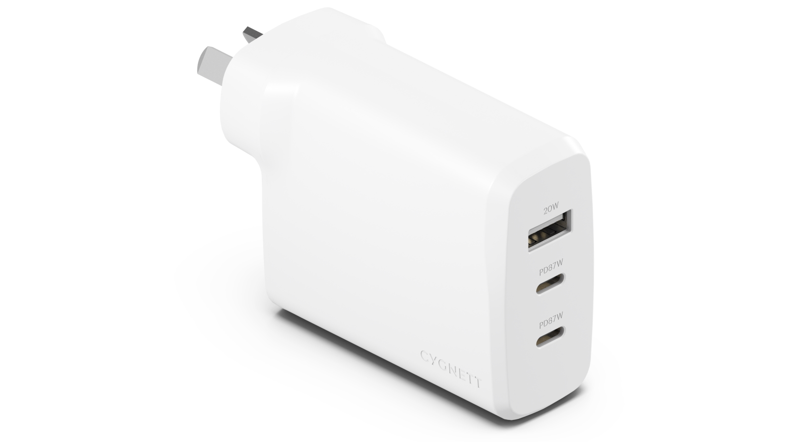Cygnett PowerMaxx 87W Multi Port Wall Charger - White