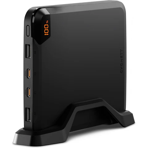 Cygnett VERTPWR 25000mAh Laptop Power Bank + Stand - Black