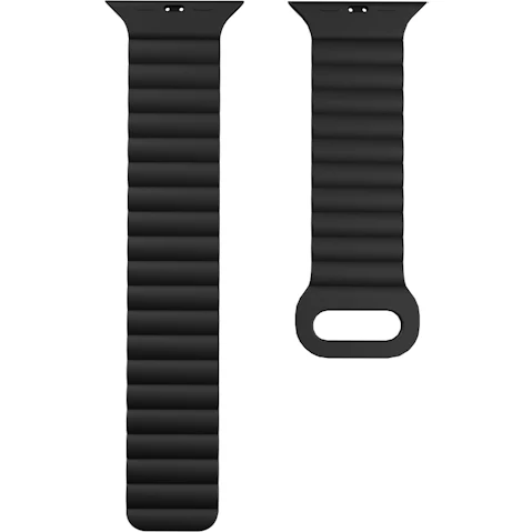 Cygnett MagneticBand Silicone Band for Apple Watch 3/4/5/6/7/8/9/10/SE (38/40/41/42mm) - Black
