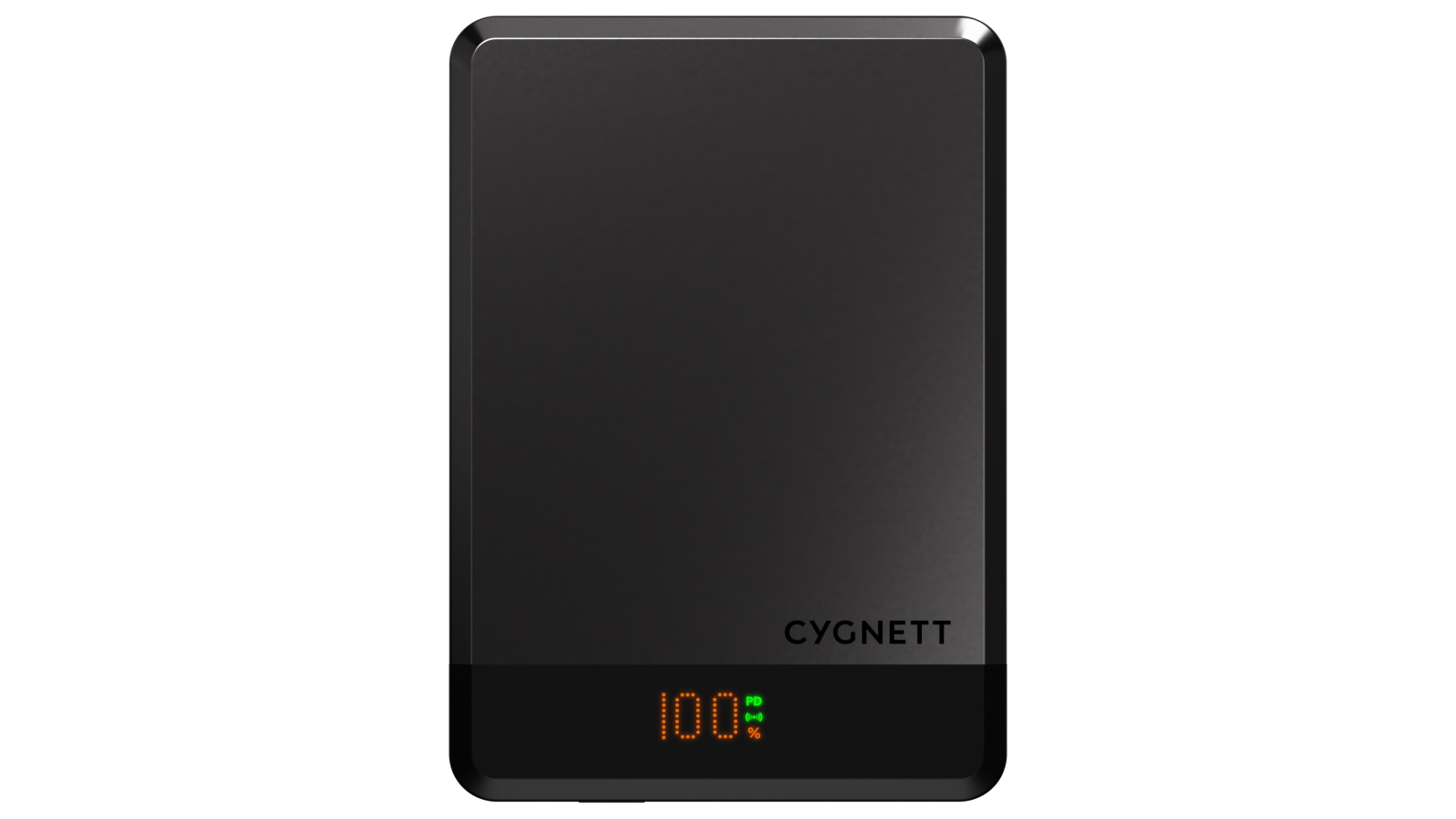 Cygnett MagSlim 10000mAh Magnetic Wireless Power Bank - Black