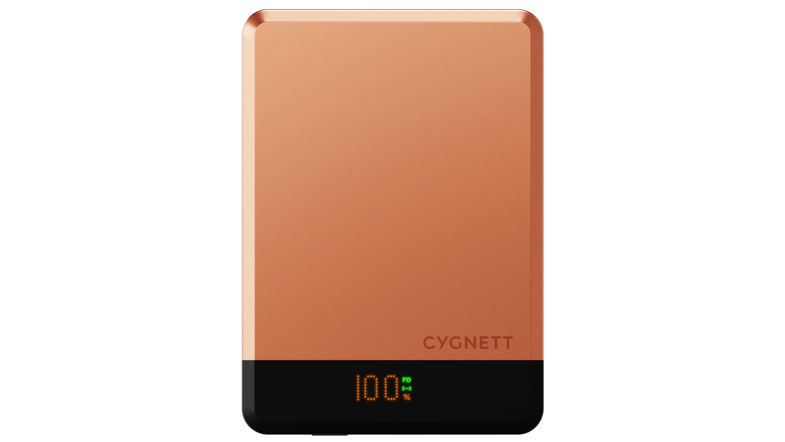 Cygnett MagSlim 10000mAh Magnetic Wireless Power Bank - Copper