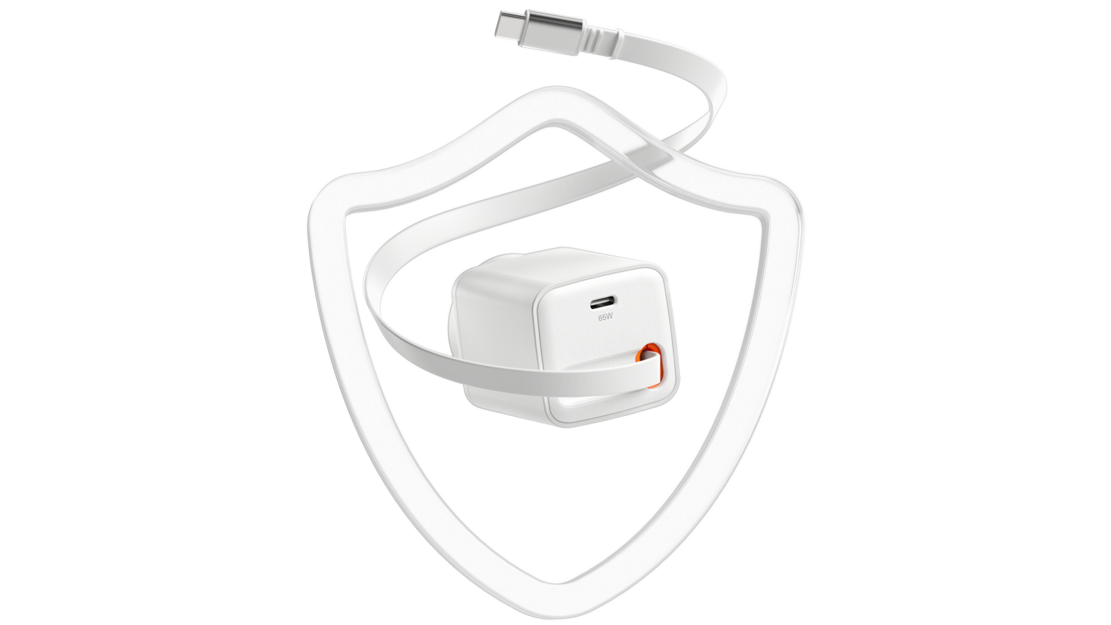 Cygnett PowerPlus 65W USB-C GaN Wall Charger with Retractable Cable