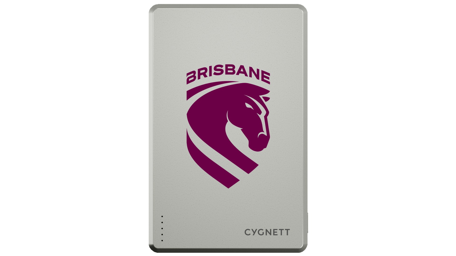 Cygnett NRL 5000mAh Magnetic Wireless Power Bank - Brisbane Broncos