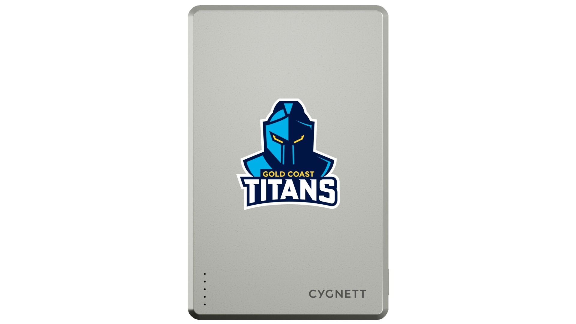 Cygnett NRL 5000mAh Magnetic Wireless Power Bank - Gold Coast Titans