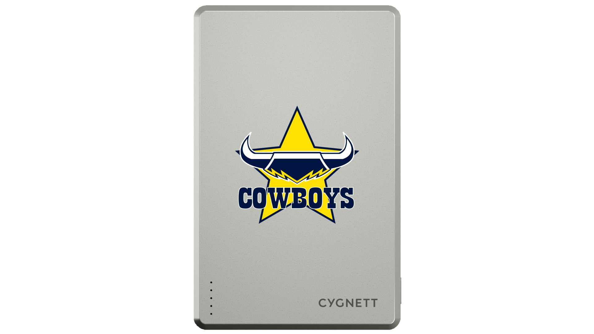 Cygnett NRL 5000mAh Magnetic Wireless Power Bank - North Queensland Cowboys