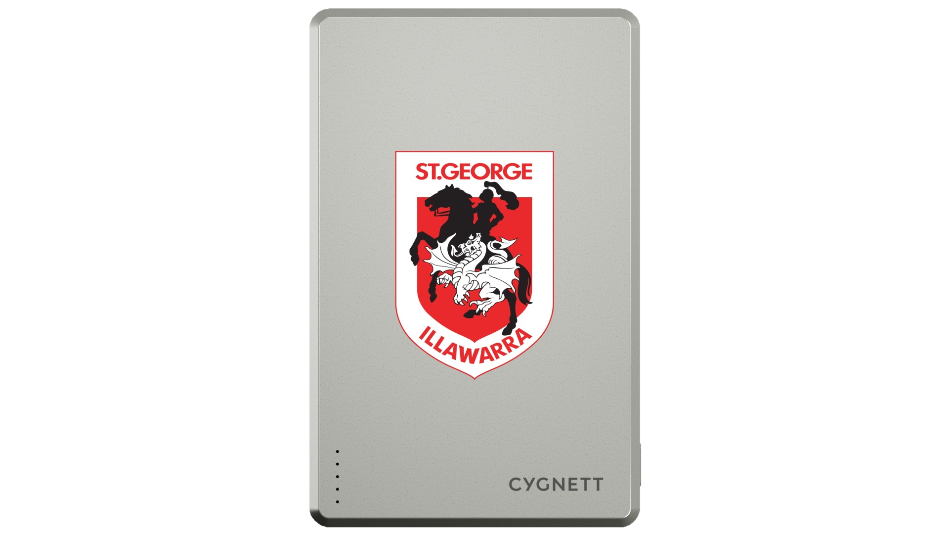 Cygnett NRL 5000mAh Magnetic Wireless Power Bank - St George illawarra Dragons