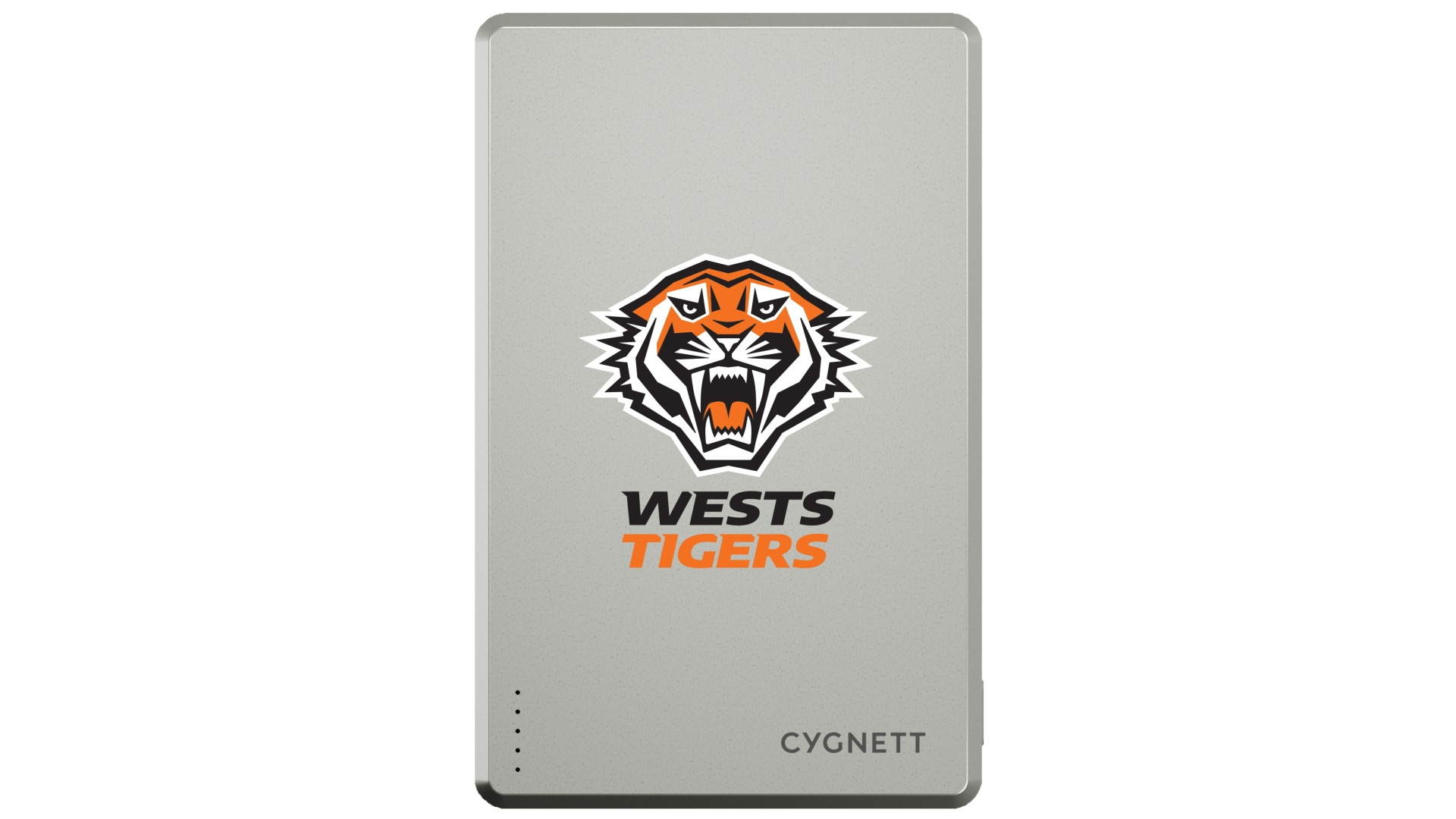 Cygnett NRL 5000mAh Magnetic Wireless Power Bank - Wests Tigers