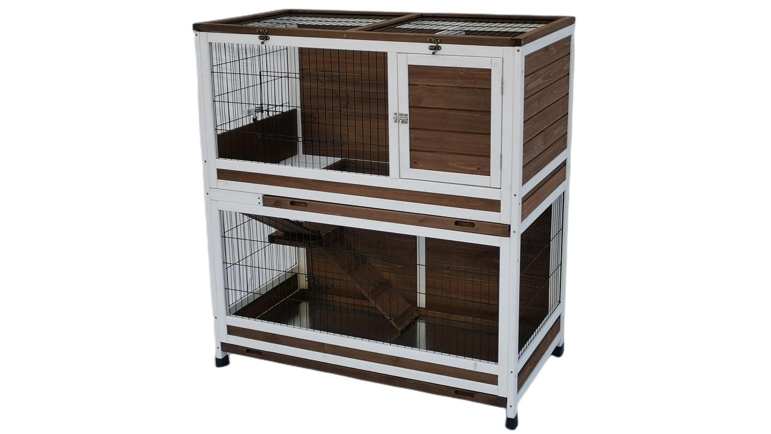 YES4PETS X-Large Storey Rabbit Hutch Cage with Pull Out Tray