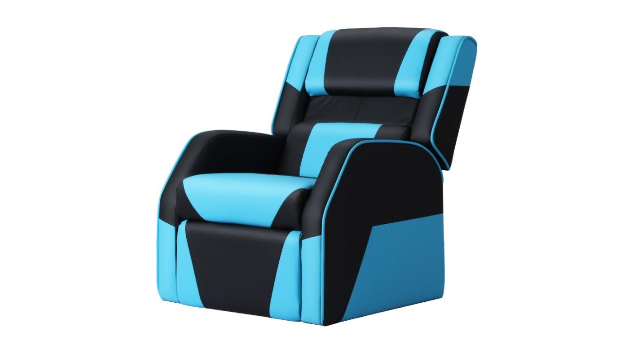 Keezi Kids Recliner Chair Gaming Sofa Armchair - Black/Blue